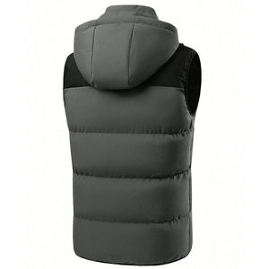 Chaleco Acolchado de Poliéster Ecológico Transpirable sin Mangas de Alta Calidad para Hombre, Chaqueta de Invierno, Chaleco con Bolsillos Delanteros, Servicio OEM - Product Image 2