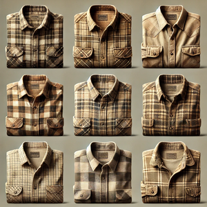 Hombres Casual Moda Vintage 100% camisas de algodón de manga larga a cuadros solapa botón diseño otoño e invierno cálido polar Tops al por mayor - Product Image 3