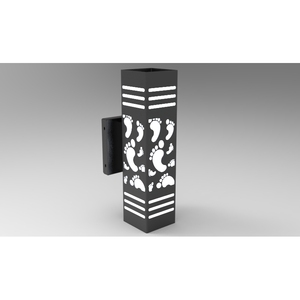 Applique murale moderne DTT.001.09 avec LED blanc chaud, télécommande et capteur tactile, corps en plastique et aluminium - Product Image 2