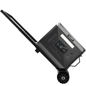 Chariot pliable noir Solarplay compatible avec une station d'alimentation portable, capacité <span class=keywords><strong>de</strong></span> charge <span class=keywords><strong>de</strong></span> 55,1 lb, chariot facile à transporter, camping, voyage - Product Image 6