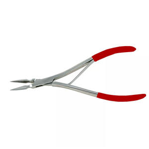 Pince à éclats de qualité chirurgicale Finition Dall Poignée à revêtement rouge Pince à éclats Virtus en acier inoxydable à ressort unique - Product Image 3