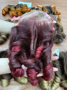 2025 Hot Bouncy Curl Cabello crudo Doble dibujado Cabello nigeriano Precio al por mayor Extensiones de cabello humano vietnamita - Product Image 3