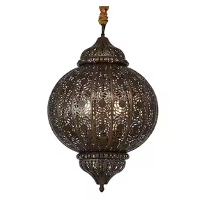 Lámpara colgante de diseño elegante, lámpara colgante marroquí decorativa, lámpara de metal hecha a mano, decorativa para boda de Azora Industries - Product Image 3