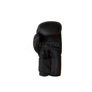 Gants de boxe noirs personnalisés très demandés en cuir PU pour l'entraînement et le sparring, avec sangle de poignet réglable, OEM - Product Image 3