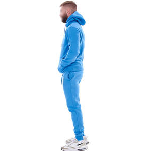 Ropa deportiva al por mayor con logotipo personalizado para hombre, conjunto de pantalones de chándal con capucha y Sudadera con capucha, chándal de verano para correr - Product Image 3