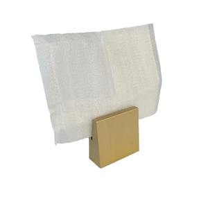 Portacarte con messaggio in ottone smussato porta-biglietti con etichetta verticale porta-carta nome Desktop Premium - Product Image 6