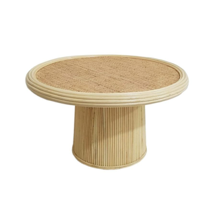 Table basse ronde en rotin naturel de haute qualité pour salon meubles en rotin en osier pour la maison du Vietnam - Product Image 3