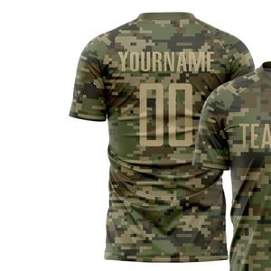 Maillot de football camouflage à manches courtes, respirant, léger, à séchage rapide, uniforme de sport pour l'entraînement, les matchs, l'équipe - Product Image 3
