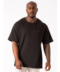 T-shirt unisexe surdimensionné personnalisé 100% coton 300 Gsm Vintage Impression personnalisée DTG Streetwear lourd pour homme T-shirt - Product Image 1