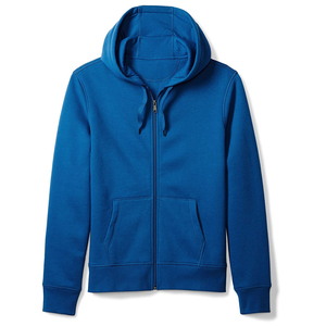 Sweat à capuche pour hommes en polaire à fermeture éclair surdimensionné au design personnalisé Streetwear & Acid Wash Distressed Zip up Hoodie - Product Image 1