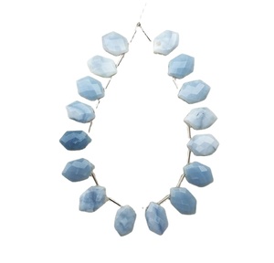 Pierres précieuses opale bleue naturelle 16 pièces perles de forme fantaisie à facettes fabrication de bijoux de mode faits à la main de haute qualité - Product Image 3