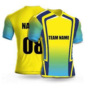 Polo de cricket Blanco clásico sublimación personalizada para Hombre Camisetas de fútbol americano para hombre - Product Image 6