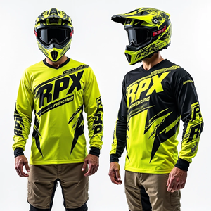 Maillot de Motocross Respirant pour Hommes à Manches Longues Chemise de Moto Tout-Terrain Coupe Personnalisée Vêtement de Course Confortable - Product Image 3