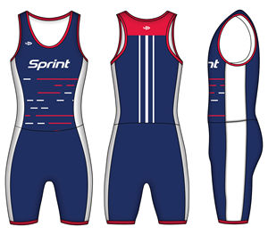 Équipement d'aviron de qualité supérieure combinaison d'aviron sublimée personnalisée Unisuit de compression pour la course - Product Image 1