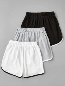 Femmes été nouvelle mode lettre Shorts décontractés rétro Stretch taille Chic femme pantalons courts shorts pour femmes shorts pour femmes - Product Image 2