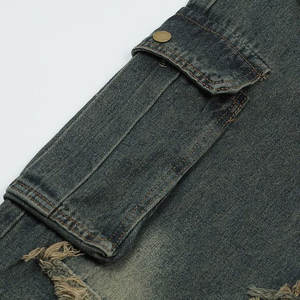 กางเกงทรงหลวมแบบมีซิปสำหรับผู้ชายกางเกงทรงหลวมน้ำหนักเบาทำจากโรงงานผ้าฝ้ายทำจากวัสดุผ้าคอตตอน - Product Image 6