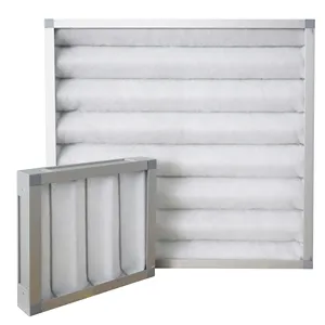 Filtros de aire de panel plisado lavable de eficiencia G3 G4