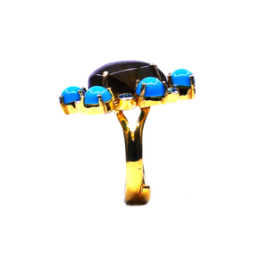 แหวนแต่งงาน kyanite แหวนลาบราดอไรต์สีเทอร์ควอยซ์แหวนแต่งงานผู้หญิงเครื่องประดับยอดนิยม - Product Image 3