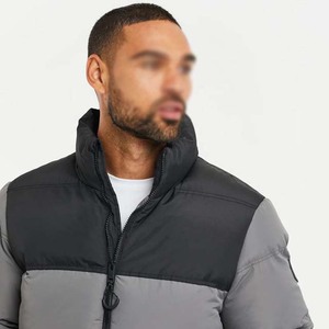 <b>Men's</b> High Street Waterproof Polyester <b>Jackets</b> Contrast Colors Customized Design Zipper Embroidered New Arrival OEM Service - Product Image 4