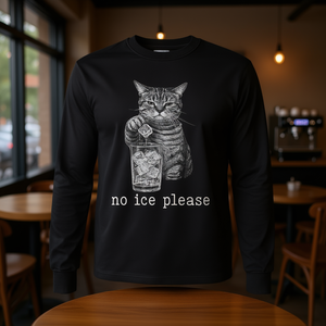 T-shirt promozionale a maniche lunghe No Ice Please Cat Against Ice - Product Image 3