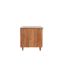 Bureau en bois de teck massif avec trois tiroirs au design minimaliste d'Indonésie au meilleur prix