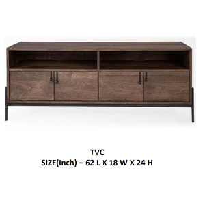 Meuble de maison meuble TV en bois avec plusieurs compartiments de rangement Meuble TV élégant idéal pour le salon Meuble durable - Product Image 2