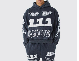 Top Manufacturer Comfortable Fit <b>Men</b> Puff Print Tracksuit / Reasonable Prices <b>Pullover</b> <b>Men</b> Puff Print Tracksuits - Product Image 2