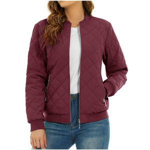 Dernière veste d'hiver pour femmes Manteau en coton respirant avec tissu en toile de style bombardier imperméable Nouvelle mode - Product Image 1