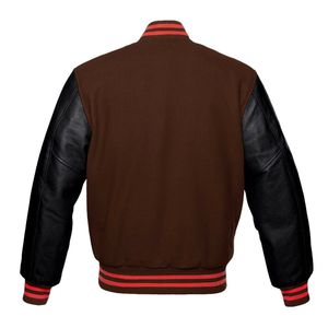 Design élégant veste universitaire de baseball universitaire en laine mélangée vêtements de sport en molleton logo personnalisé OEM prix d'usine veste pour hommes à la mode - Product Image 6