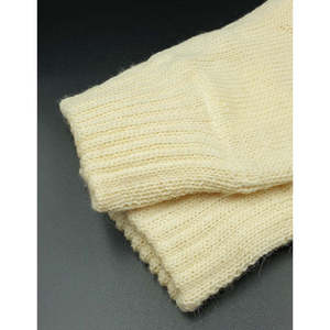 Gants sans doigts en laine 100% tricotée, cérémoniels, équestres - Product Image 2