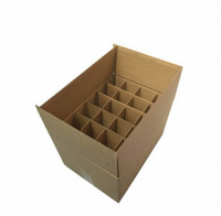 Vente en gros Boîte cadeau en carton pour bouteille de vin Boîte de papier d'expédition pour bière avec inserts Boîte de déménagement