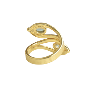 Elegant Earrings With Authentic Gemstone Gemstone Rhodium Plated And Premium Made Quality Jewelry - Product Image 3