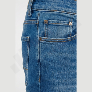 Jeans en denim droit à coupe régulière, lavage vintage personnalisé, grande taille, prêt à expédier, vente en gros de mode 2025, approvisionnement en vrac - Product Image 5