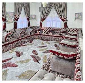 Sofá estilo Majlis árabe, diseño clásico, elegante conjunto para sala de estar, asientos de esquina de lujo, diseño que ahorra espacio - Product Image 1