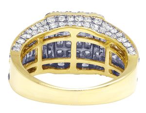Hot Selling VVS Clarity Moissanite Round & Baguette Diamond Studded In S925 Silver <b>Men</b> <b>Ring</b> Custom Iced Out Hip Hop Jewelry - Product Image 5