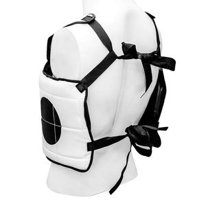 Protège-poitrine blanc et noir de qualité supérieure pour le corps de boxe-protecteur Équipement de sport d'arts martiaux Garde-poitrine de boxe - Product Image 5