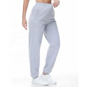 Pantalons de survêtement pour femmes, couleur unie, style ample, avec cordon de serrage, jambes droites surdimensionnées, pantalons d'hiver avec style à devant plat - Product Image 5