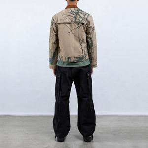 Chaqueta de lona impermeable de alta calidad para uso en exteriores para hombres con tela de poliéster suave reflectante de alta visibilidad para primavera - Product Image 5