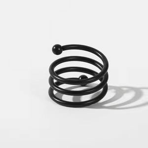 แหวนผ้าเช็ดปากลายเกลียวสี่เหลี่ยมผืนผ้าสีทอง สำหรับงานวันเกิด งานแต่งงาน และงานเลี้ยงอาหารค่ำ - Product Image 4