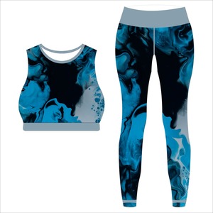 Long Sleeve <b>Waterproof</b> Breathable Seamless Yoga Set <b>Women</b> 2 Piece High Waist Crop Top <b>Leggings</b> Workout Sport Set - Product Image 1