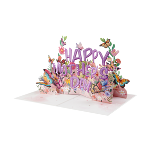Carte en papier 3D pop-up faite à la main pour la fête des mères, personnalisable, vente en gros - Product Image 5