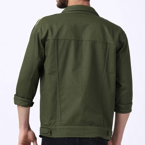 Factory Made New Design Winter Canvas Thin <b>Stand</b> Collar Men's Jacket Customized Printed Logo Cotton - Product Image 3