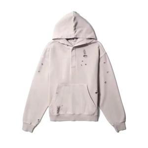 Sudadera con Capucha Extra Grande de Diseño Moderno, Lavada al Ácido, Estilo Vintage para Hombre, Tejido Grueso de Felpa Francesa, con Cierre, Tinte Liso, para Ropa Urbana de Invierno - Product Image 3