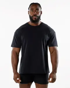 Fitness T-shirt de compression à séchage rapide pour hommes entraînement en plein air course hommes vêtements décontractés exercice T-shirt respirant hommes - Product Image 2