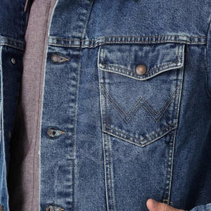 Veste d'hiver confortable et légère pour hommes de la meilleure qualité, 100% coton, facile à porter avec logo à l'avant, meilleure veste en jean pour hommes - Product Image 4