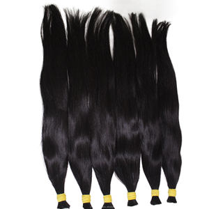 ผมต่อแบบดิบ10-40นิ้วสวยเส้นผมมนุษย์ผมหยิกลอนธรรมชาติแบบสองชั้นจากเวียดนาม - Product Image 6