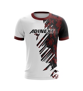 Personnaliser Slim Fit Football Jersey Chemises En Gros Sublimation Running Wear Sublimation T-shirt Polyester Tee Shirt - Product Image 1