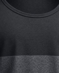 Camiseta sin mangas personalizada para hombre, dos tonos, negro y gris oscuro, cuello redondo, chaleco deportivo, ropa deportiva transpirable, fabricante personalizado - Product Image 5