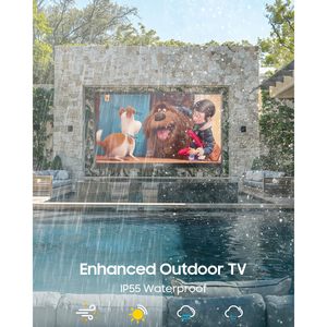 Televisor Inteligente para Exteriores de 75 Pulgadas, Resistente al Agua, 2000 Nits, Definición 4K, Resistente a la Intemperie, con Control Remoto por Voz, Frecuencia de Actualización de 120 Hz - Product Image 6