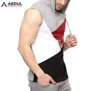 Custom <b>Sleeveless</b> <b>Hoodies</b> Stylish Design Breathable Fabric Ideal for Sports and Fitness <b>Sleeveless</b> <b>Hoodies</b> - Product Image 5
